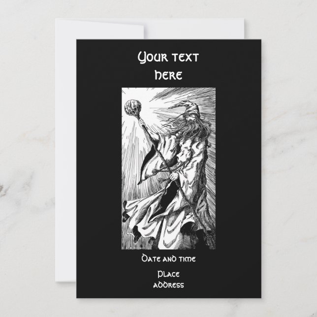 Invitation Magicien (Devant)