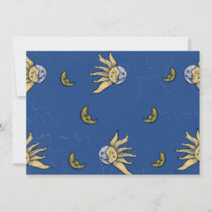 Invitation Magie Céleste Bleue Whimsigoth Ciel