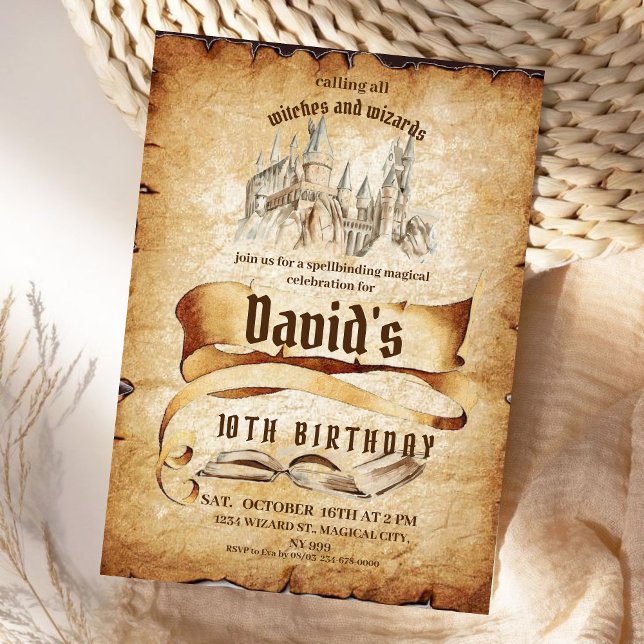 Invitation Magique Magique Fabulous Anniversaire de enfant Pa (Créateur téléchargé)