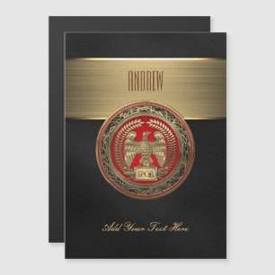 Invitation Magnétique [100] Aigle impérial romain d'or