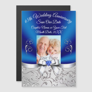 Invitation Magnétique 65e anniversaire du Mariage Magnétique Enregistrer