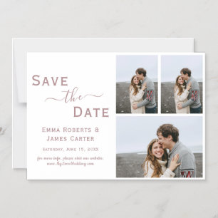 Invitation Magnétique Aimant de mise en garde Rose Gold 3 Photo