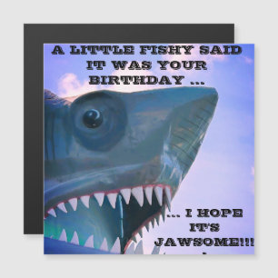 INVITATION MAGNÉTIQUE AIMANT DE PORTE DE CROISIÈRE REQUIN