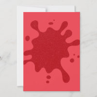 Aimant Tomato Red Glitter Splash – Personnalisable