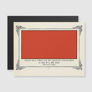 Invitation Magnétique Alphonse Allais, April Fools, Rouge, Art Abstrait