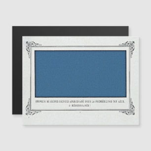 Invitation Magnétique Alphonse Allais, Avril Fools, Bleu, Art Abstrait