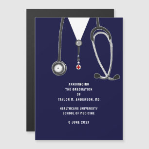 Invitation Magnétique Annonce de remise de diplômes de faculté de médeci
