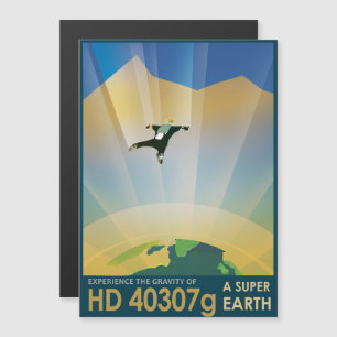 Invitation Magnétique Annonce de voyage Sci-Fi, Planet HD 40307g