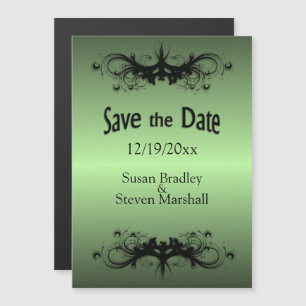 Invitation Magnétique Apple Green Enregistrer la date