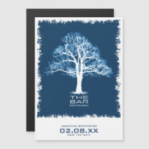 Arbre de vie Barre Mitzvah Enregistrer la date Inv