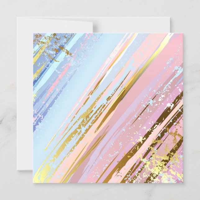 Invitation Magnétique Arrière - plan rose texturé (Recto)