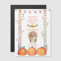 Automne Arbres Citrouille Turquie Bon thanksgiving