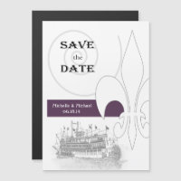Bateau de la Nouvelle-Orléans Sauvez la date Viole