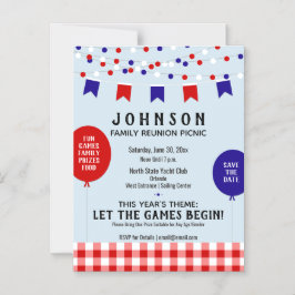 Invitation Magnétique BBQ ・ Barbecue ・ Réunion ・ Anniversaire | Pique-ni