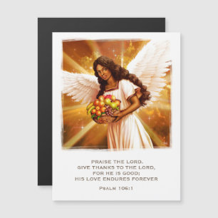Invitation Magnétique Bénédiction d'action de grâce. Angel Religieux