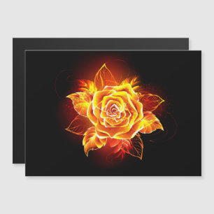Invitation Magnétique Blooming Fire Rose