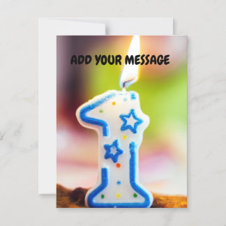 Invitation Magnétique 🎂 Cadeau souvenir personnalisable pour le 1er ann
