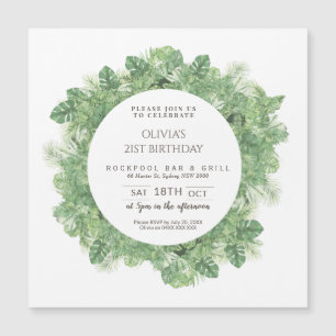 Invitation Magnétique Cadre naturel minimal