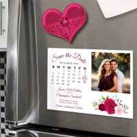 Calendrier des roses magenta et rose Photo Enregis