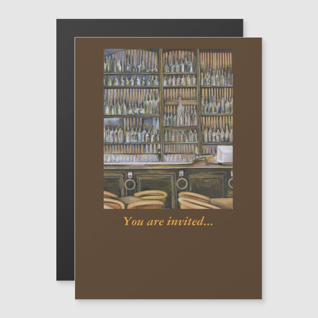 Invitation Magnétique Chaud, mais pas en mouvement (Devant / Derrière)