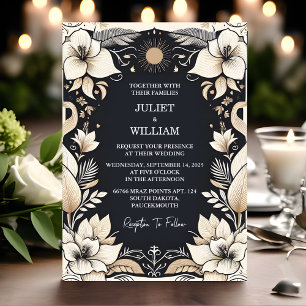 Invitation Magnétique Chez Simple Traditionnel Mariage Vow Renouvellemen
