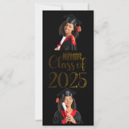 Invitation Magnétique Classe de 2025 Graduation Personnalisée