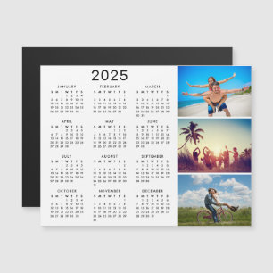 Invitation Magnétique Collage photo personnalisé Calendrier 2025
