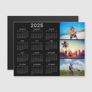 Invitation Magnétique Collage photo personnalisé Calendrier 2025