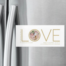 Invitation Magnétique Corinthians Verse Love Photo Wedding Enregistrer l