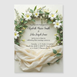 Invitation Magnétique Couronne de mariée Lily