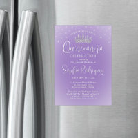 Couronne de Quinceañera Élégantes Étincelles Lilas