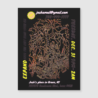 INVITATION magnétique de la fête de la veille du N