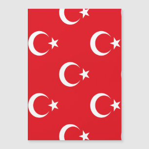 Invitation Magnétique Drapeau de la Turquie