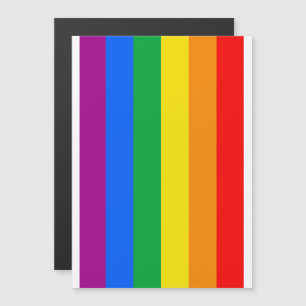 Invitation Magnétique Drapeau Gay pride traditionnel