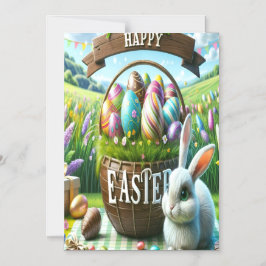 Invitation Magnétique Easter Bunny Chocolate Egg