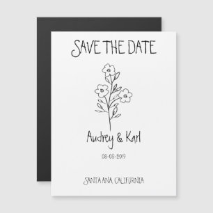 Invitation Magnétique Elegant, Modern and Minimalist Twigs Design