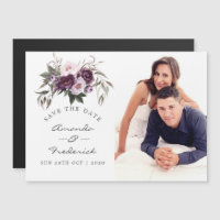 Épais carton floral de mariage à velours « Save th