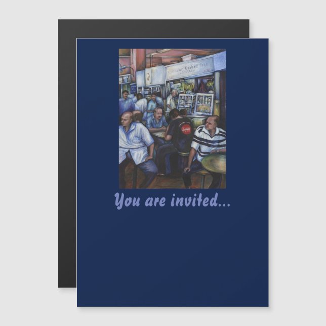 Invitation Magnétique Et... Elle a épousé le Mailman (Devant / Derrière)