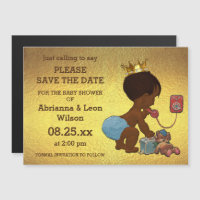 Faux Gold Foil Économisez La Date Ethnique Prince