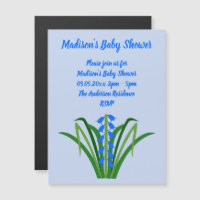 Fleurs de Jacinthe Bleue Bébé Garçon Baby Shower d