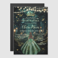 Forêt Enchantée Robe Émeraude Verte Quinceañera