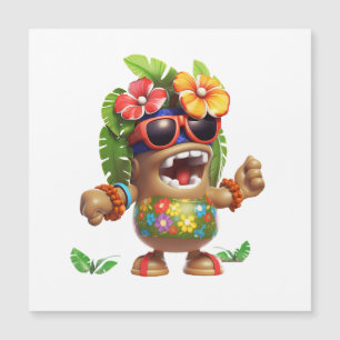 Invitation Magnétique Hawaiin Shirt Guy
