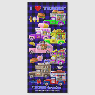 Invitation Magnétique I Love Trucks (FOOD Trucks) aimant