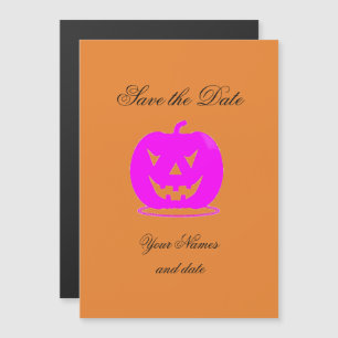 Invitation Magnétique Jack rose olantern Halloween Thunder_Cove