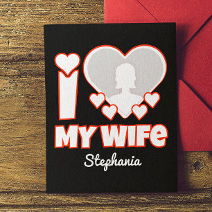 Invitation Magnétique J'aime ma femme personnalisé – Ajouter nom et phot