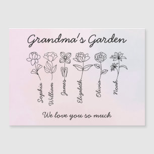 INVITATION MAGNÉTIQUE JARDIN DE GRANDMA - CU