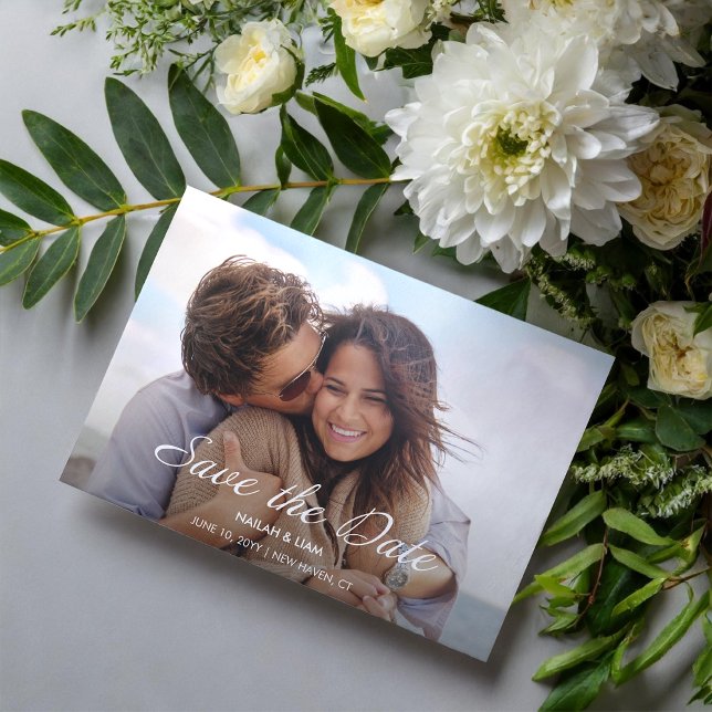 Invitation Magnétique Jouer Joyeux mariage photo Enregistrer la date (Créateur téléchargé)