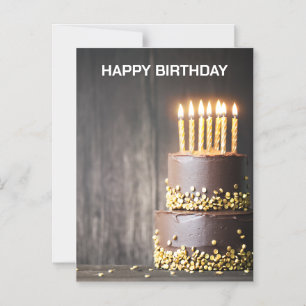 Invitation Magnétique 🎂 Joyeux Anniversaire Magnétique - Gâteau à 3 Éta