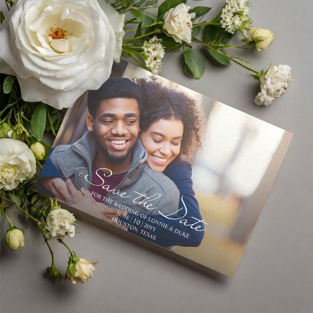 Invitation Magnétique Joyful Fun Photo Wedding Enregistrer la date (Créateur téléchargé)