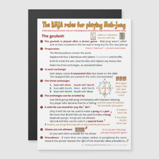 Invitation Magnétique Les règles de la BMJA magnétique